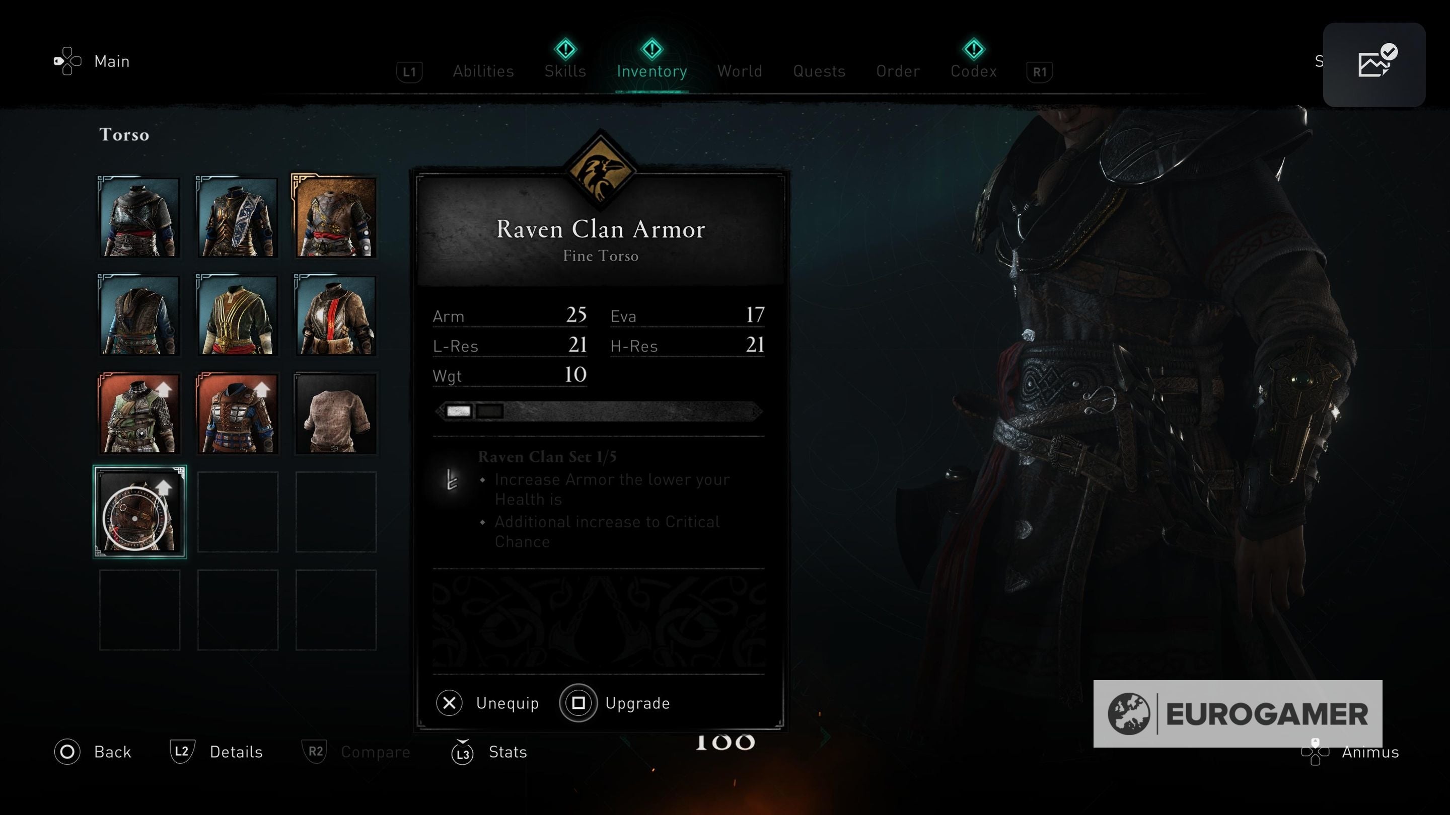 Assassin's Creed Valhalla Tutti i set di armatura e le armature